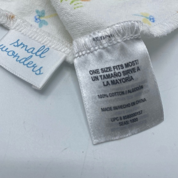 Vintage Baby Blanket Reciving Duck Frog Dragonfly Green Small Wonders - Picture 4 of 5